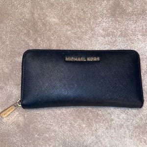 Black leather Michael Kors Wallet